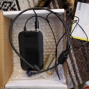 Shure transmitter and Fitness headset mic